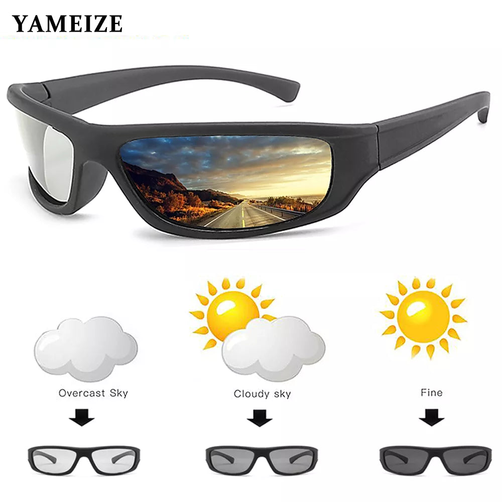 YAMEIZE Photochrome Brille, polarisierte Sonnenbrille