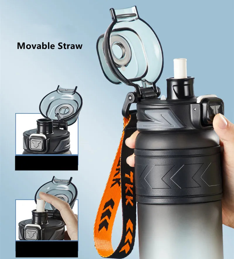 1000ml/600ml High Quality Tritan Material Water Bottle With Straw